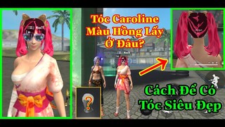 [Garena Free Fire]/Cách Có Đầu Tóc Caroline Màu Hồng Siêu Đẹp,Siêu Chất,Siêu Nổi,Cực Kỳ Hấp Dẫn