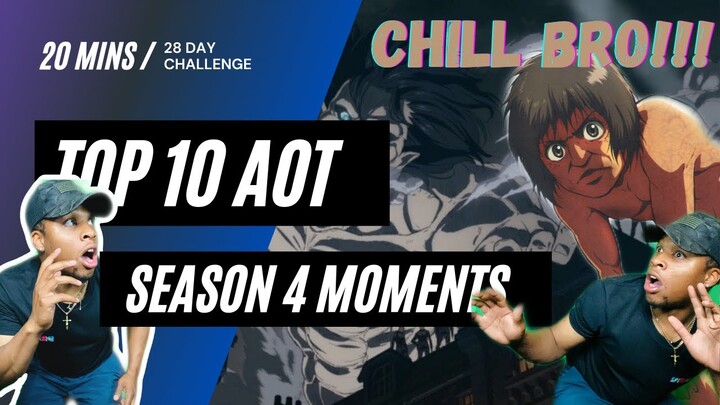 Top 10 Attack on Titan Season 4 Moments Reaction
