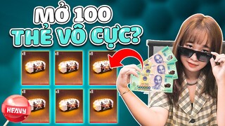 [FREE FIRE] THỬ MỞ 100 HỘP ĐỘC QUYỀN THẺ VÔ CỰC TRONG VÒNG 1 GIÂY VÀ CÁI KẾT | HEAVY NA GÂY MÊ