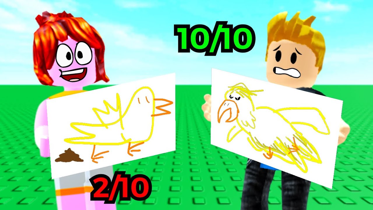 Playing speed draw in roblox with Uni!! - BiliBili