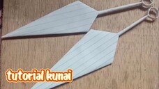 tutorial kunai Naruto dari kertas mainan dari kereta