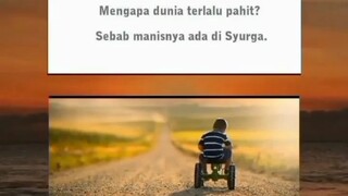 Manisnya ada di akhirat