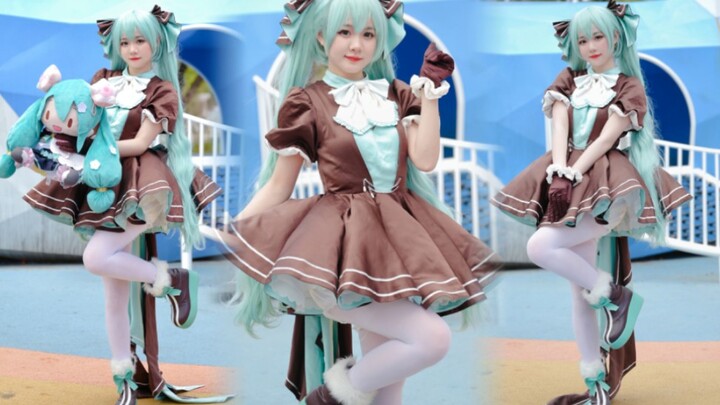 【Xiaohuazi】Oh my gosh! Hatsune Miku! Cute Kute Gomen❤️I'm so sorry for being so cute❤️39 bunny dress