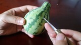 [Handicraft] Fruit Carving - Carve The Watermelon Into A Lovely Shape