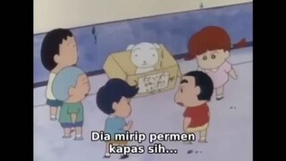 crayon shinchan aku memungut anak anjing