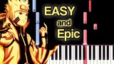 Naruto Shippuden OST - Departure to the Front Lines  - EASY Piano tutorial