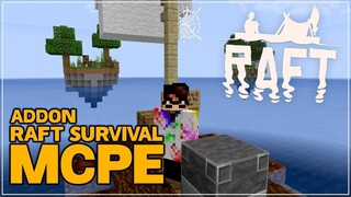 ( MCPE ) NEW UPDATE!! AddOn Raft Survival MCPE 1.17 - Minecraft Bedrock Indonesia