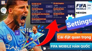 NEXON | CÀI ĐẶT CÁC NÚT FIFA MOBILE HÀN QUỐC (BLV, ĐỔI SÂN, ĐỔI CẦU THỦ, GRAPHICS) | GFFMB