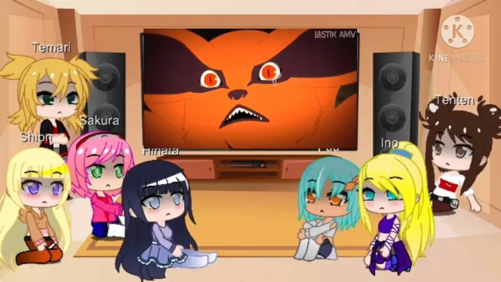 Naruto's harem react to Naruto AMV's +1 tiktok + Naruto and Co being idiots