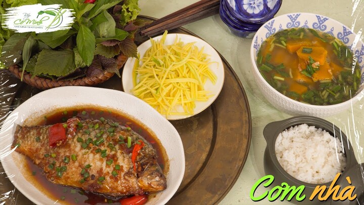 Tập 2 Cơm nhà - Cá mè vinh kho lạt, canh bí đỏ - Family meals | Bếp Cô Minh