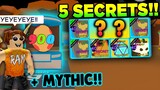I Hatched 5 SECRET PETS And A Mythic in Roblox Bubblegum Simulator