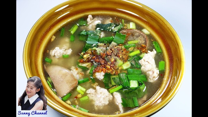 ข้าวต้มหมูสับ น้ำข้น : Minced Pork Porridge l Sunny Thai Food