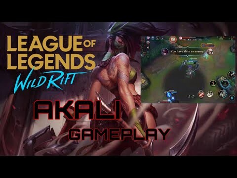 AKALI GAMEPLAY ( ShadowAssassin ) LOL wildrift