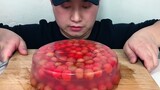 ASMR Mukbang | Cherry Jelly Cake
