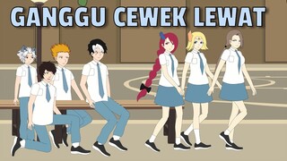 GANGGU CEWEK LEWAT - Animasi Sekolah