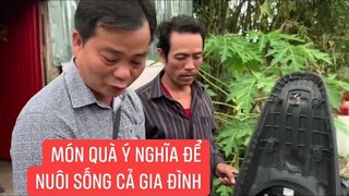 May mắn cho gia đình anh Tâm được MTQ Giúp cần câu để tự kiếm sống.