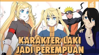 Gak Kalah Cantik ! Inilah 10 Ilustrasi Karakter Naruto Jika Versi Laki-laki Menjadi Perempuan