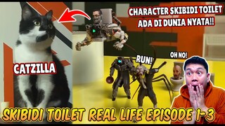 EPISODE BARU 1-3 SKIBIDI TOILET IN REAL LIFE! SEMUA CHARACTER SKIBIDI TOILET ADA DI DUNIA NYATA!