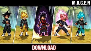 All Transform Goku Black Base, SSJ 2, SSJ 3, SSJ ROSE, SSJ BLUE, SSJ UI - Mugen Char