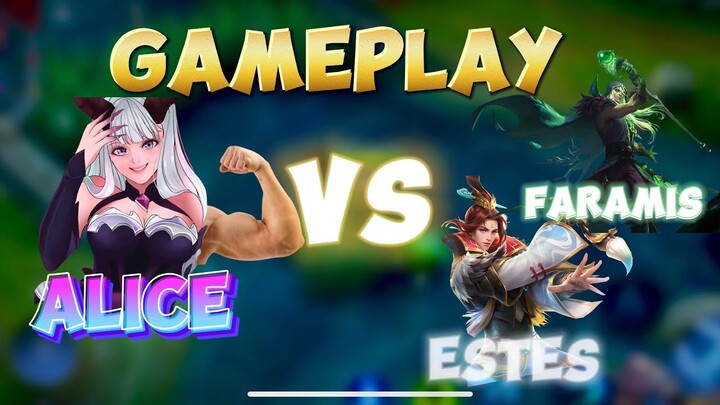 Gameplay alice vs faramis estes 🥶✍️🙌 #alicemlbb #mobilelegends #gameplay #wiamungtzy