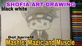 menggambar karakter Mashle: Magic and Muscles dot Barrett part. 1