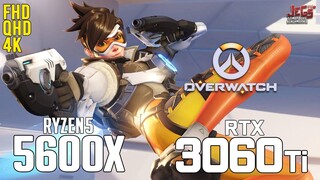 Overwatch on Ryzen 5 5600x + RTX 3060Ti 1080p, 1440p, 2160p benchmarks!