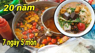 Canh Bún, Bún Riêu, Bún Bò Huế Bà Bê vỉa hè hơn 20 năm ở Trung tâm Sài Gòn