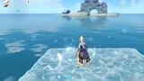 [ เก็นชินโอมแพกต์] ข้ามทะเลเร็วสุด! ฉันไม่ว่ายน้ำ พระเจ้า!