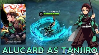 ALUCARD SKIN SCRIPT AS TANJIRO DEMON SLAYER || MOBILE LEGENDS