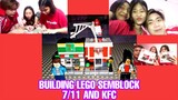LETTING MY SISTERS BUILD A LEGO SEMBO BLOCK CITY 7/11 and KFC (TAGALOG REVIEW) | ARKEYEL CHANNEL