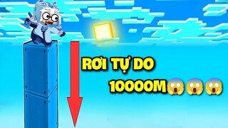 MEOWPEO THỬ THÁCH RƠI TỰ DO 10000M SIÊU KHÓ TRONG MINI WORLD MINI GAME TRUNG QUỐC VÀ CÁI KẾT