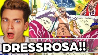 DRESSROSA REVEALED!! (one piece reaction)