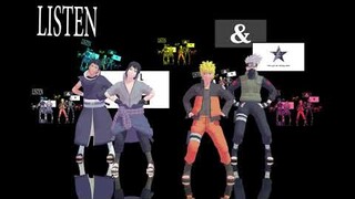 Poker Face【NARUTO MMD】NARUTO*KAKASHI*SASUKE*OBITO