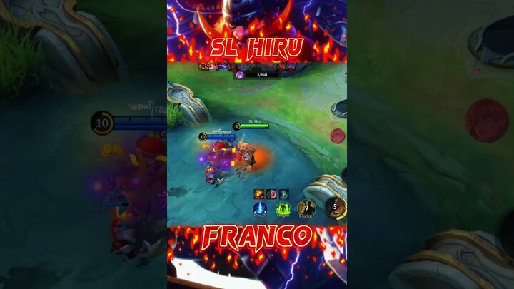 FRANCO & AIM PANNING🧐 #shorts #mobilelegends