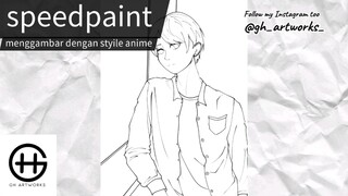 (speedpaint) menggambar dengan style anime