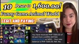 Part 1: FUNNY GAME TRICKS AND REVIEW| FUNNY GAME ANIMAL WORLD LEGIT AND PAYING APP 2021