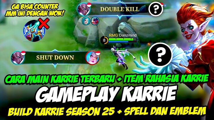 CARA MAIN KARRIE + TIPS KARRIE AUTO WIN ❗ COMBO KARRIE TRUE DAMAGE + TUTORIAL KARRIE BUILD TERSAKIT