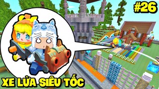 SINH TỒN THẾ GIỚI MỚI TẬP 26: MEOWPEO CHẾ TẠO XE LỬA SIÊU TỐC CÙNG HUY HENRY TRONG LÀNG MINI WORLD