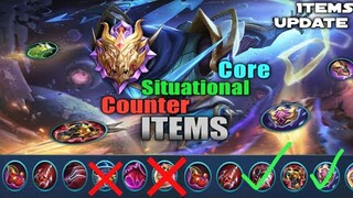 Mythic Best Build- Core and Counter Items /How To Optimize Your Items with the New Patch?  (Tagalog)