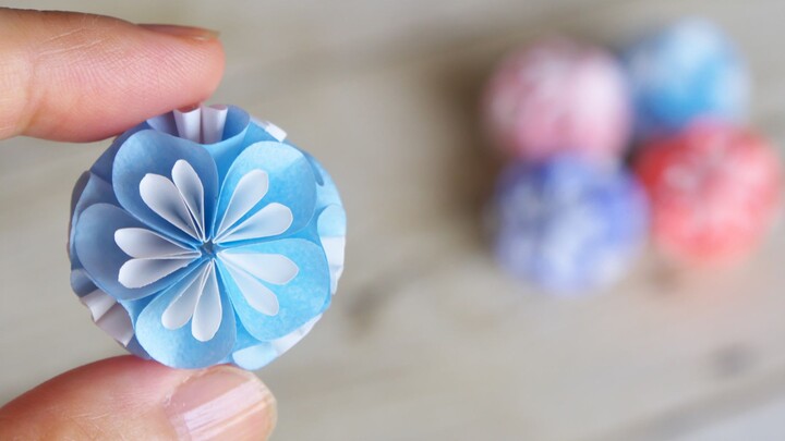【Tutorial】Making a Paper Hydrangea With 20 Pieces of Paper