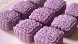 บัวหิมะมันม่วง Purple Snowy Mooncakes l ครัวป้ามารายห์