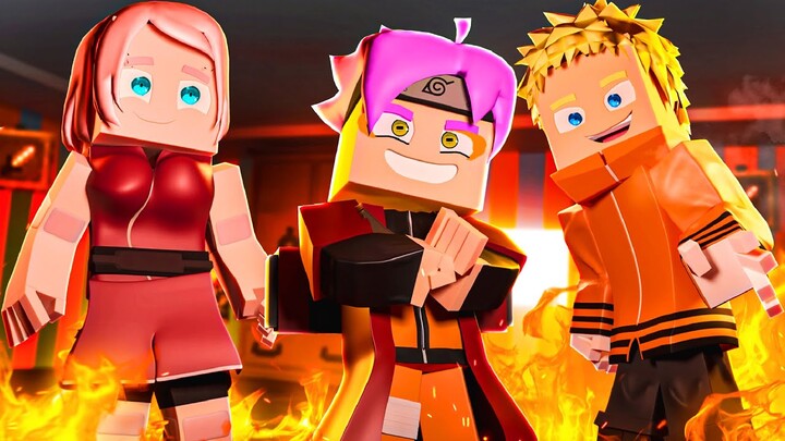 Who's Your Family? O FILHO DO NARUTO E SAKURA usou O MODO SENNIN no Minecraft!