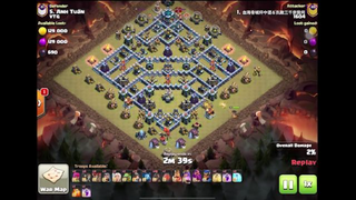 TH12 ĐÁNH NÁT TH13 MAX CẤP ĐỘ - COMBO DỊ TRUNG QUỐC MỚI NGHĨ RA Clash of clans - Trận 2 #game