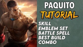 HOW TO USE PAQUITO FAST | Tutorial | Guide | Best Build | Combo | Paquito Gameplay - Mobile Legends