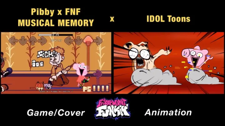 Corrupted “MUSICAL MEMORY” But Everyone Sings It (V2) | Come Learn With Pibby x FNF Animation x GAME
