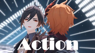 [Genshin Impact MMD]Action[Public Bell]