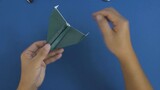 It's super simple, you can do it with your hands! Swordtail Shark Simulation Paper Plane Flying Stea