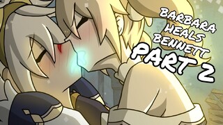 Barbara Heals Bennett [PART 2] - (Genshin Impact Fan Comic)