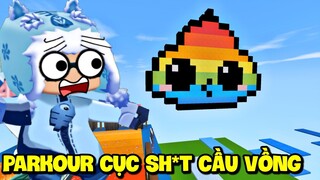 PARKOUR CỤC SH*T CẦU VỒNG: MEOWPEO THỬ THÁCH PHÁ ĐẢO PARKOUR MINI WORLD KÌ LẠ VÀ CÁI KẾT