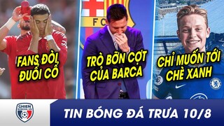 TIN BÓNG ĐÁ TRƯA 10/8: LOẠN! Cầu thủ MU muốn ĐUỔI CỔ Ronaldo? Ngỡ ngàng vụ Messi rời PSG